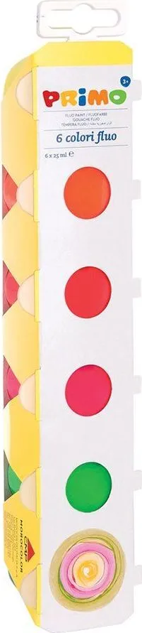 Tempera Morocolor Primo, 25 ml, 6 culori/cutie (MC15412buc)