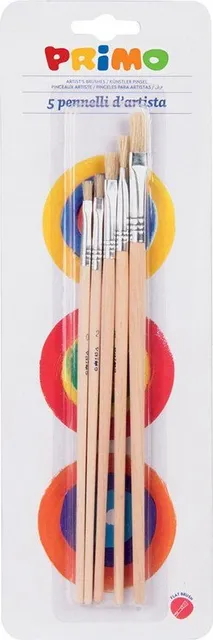 Set pensule Morocolor Primo, drepte, 5 bucati/set