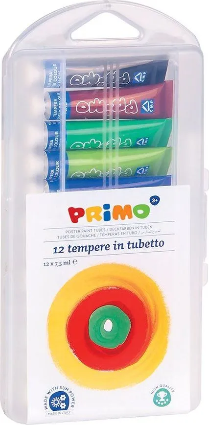 Tempera Morocolor Primo, 7.5ml, 12 culori