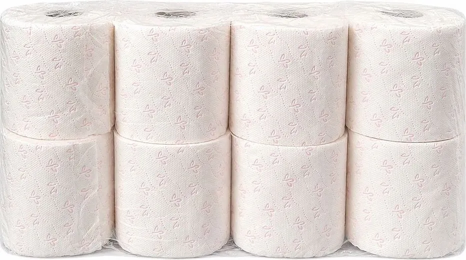 Hartie igienica Esentis Neutru, celuloza, 3 straturi, 145 portii/rola, 19m, 8 role/set