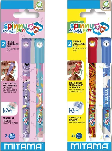Set 2 pixuri cu rescriere Mitama, Spinny Pen, blister