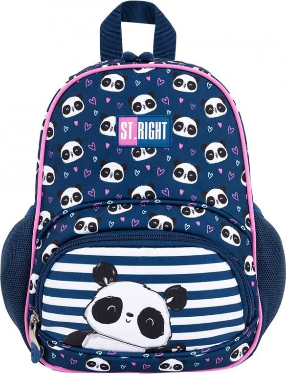 Ghiozdan mini Majewski, St Right BP70, 1 compartiment, Love Panda