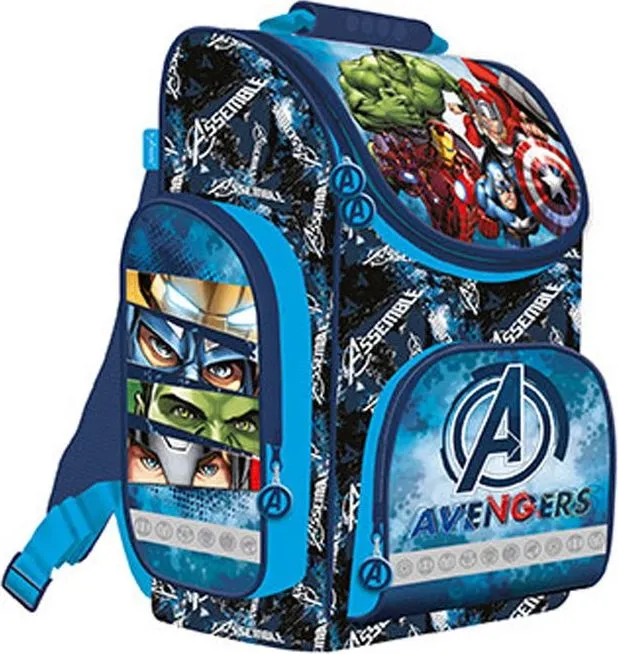 Ghiozdan Majewski, Avengers, 1 compartiment, 36x28x16 cm, capacitate 15L