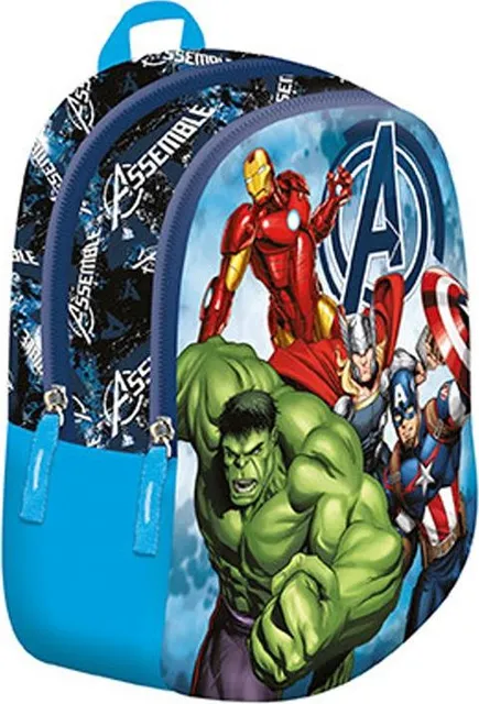 Ghiozdan Majewski, Avengers, 2 compartimente, 30x23x12 cm, capacaitate 8L