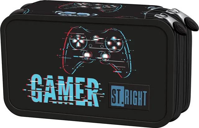 Penar echipat PC04 ST Right Blue Gamer, 2 compartimente