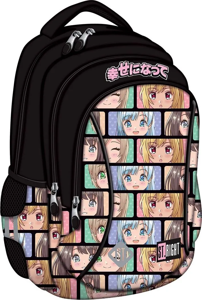 Ghiozdan BP26 ST Right Colour Anime 3 compartimente, 39x27x17 cm