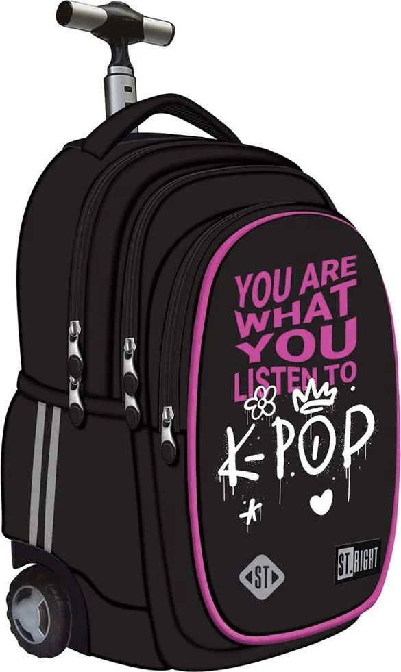 Troller Majewski ST Right, TB01, K-POP Rhythm, 4 compartimente, 17 inch, 44 x 32 x 25 cm
