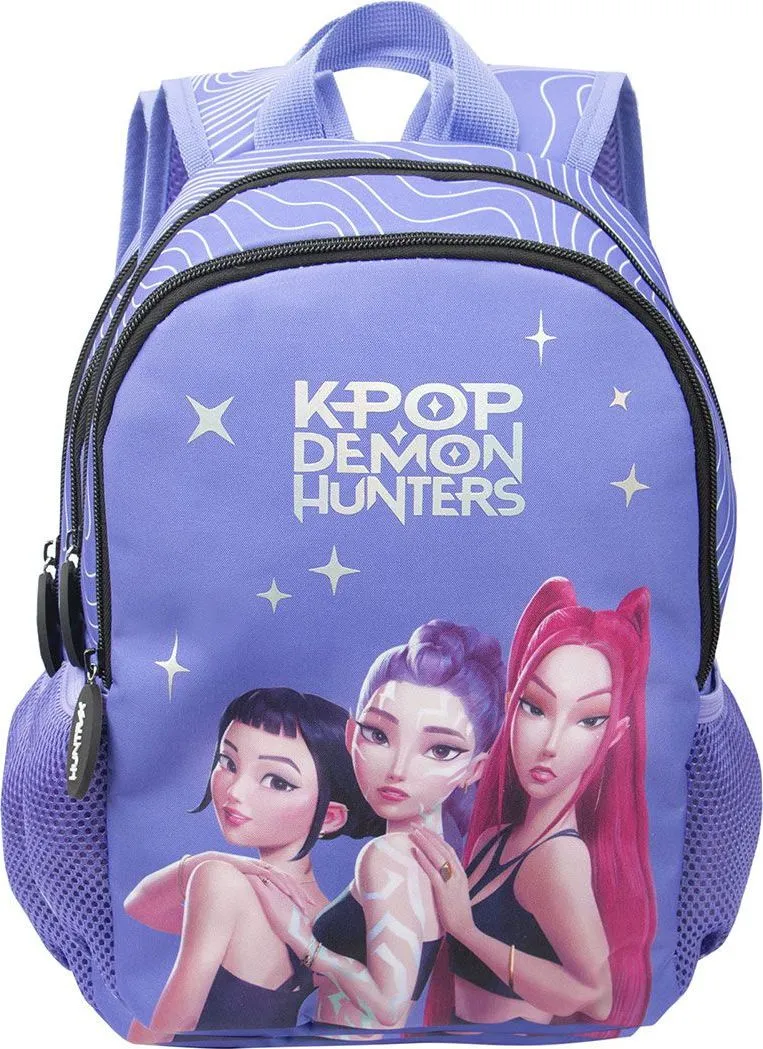 Ghiozdan K-Pop Demon Hunters D6, 11, 5 inch, 2 compartimente, violet