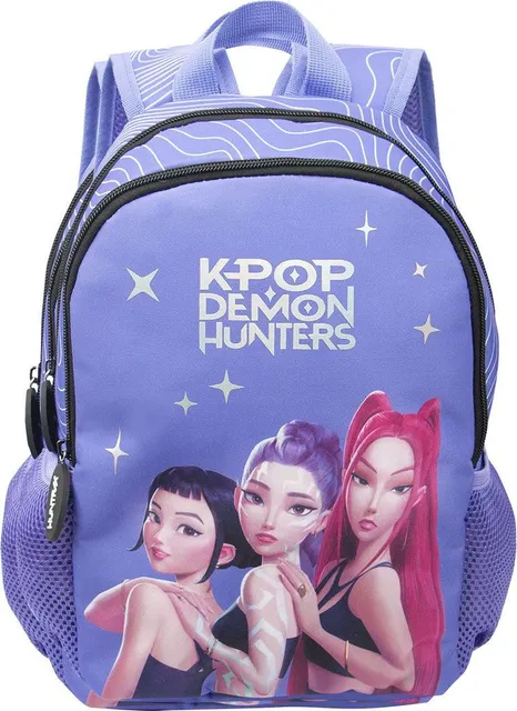 Ghiozdan K-Pop Demon Hunters D6, 11, 5 inch, 2 compartimente, violet