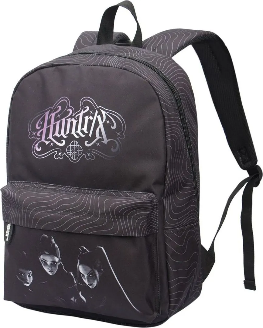 Ghiozdan Demon Hunter BP-33, 16 inch, negru, 2 compartimente