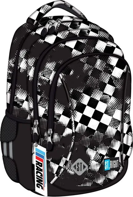 Ghiozdan Majewski ST Right, BP77, Race Check, 3 compartimente, 43 x 29 x 20 cm
