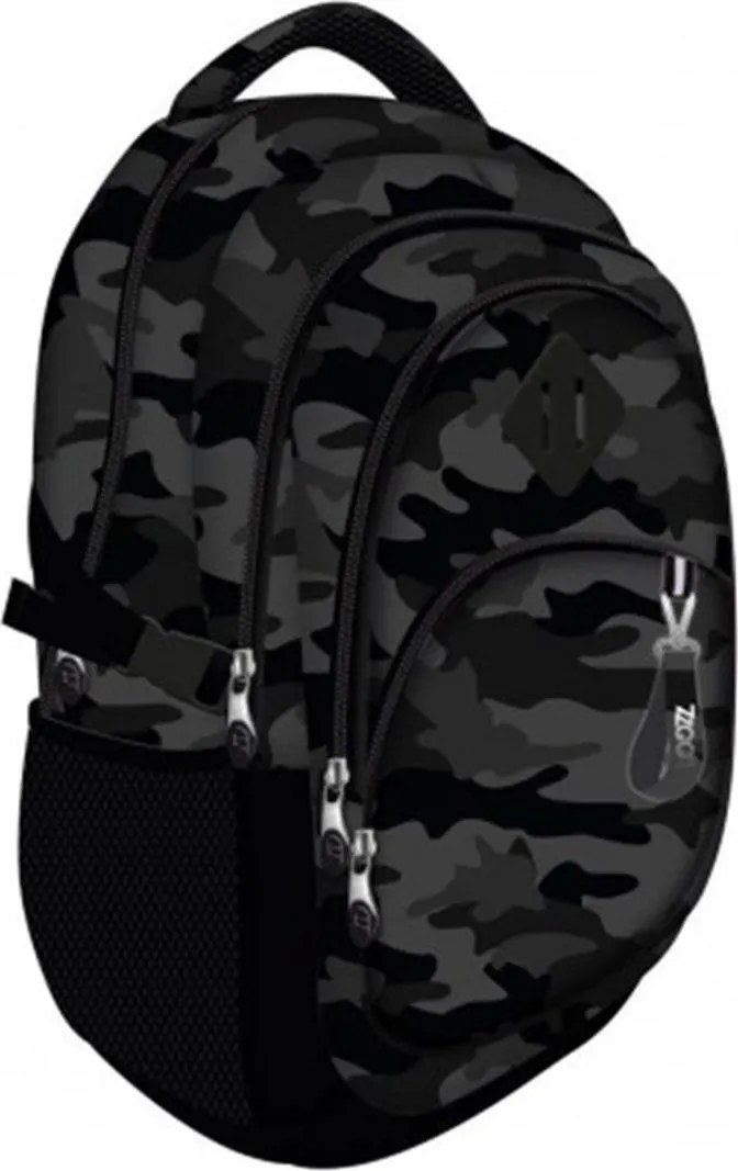 Ghiozdan Loozz Premium Moro, 2 compartimente, 43x31x24 cm, negru