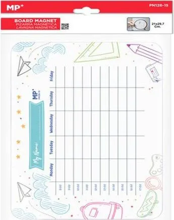 Planer magnetic saptamanal Main Paper, format A4