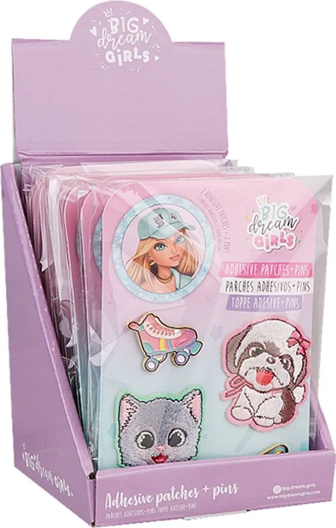 Figurine autoadezive si pinuri Big Dream Girls, design animale