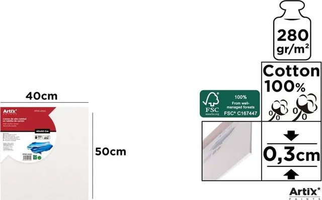 Canvas Main Paper, 40x50 cm, 280g/mp (MR132394buc)