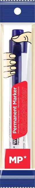 Marker Main Paper, retractabil, varf rotund, 1.5 mm, albastru