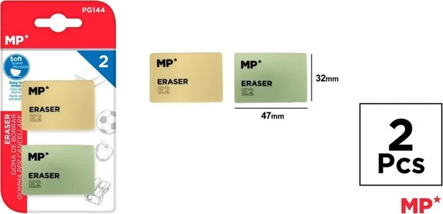Radiera Main Paper, 47x32 mm, 2 bucati/set