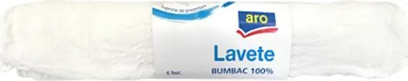 Lavete bumbac Aro, 32 x 35 cm, 6 bucati