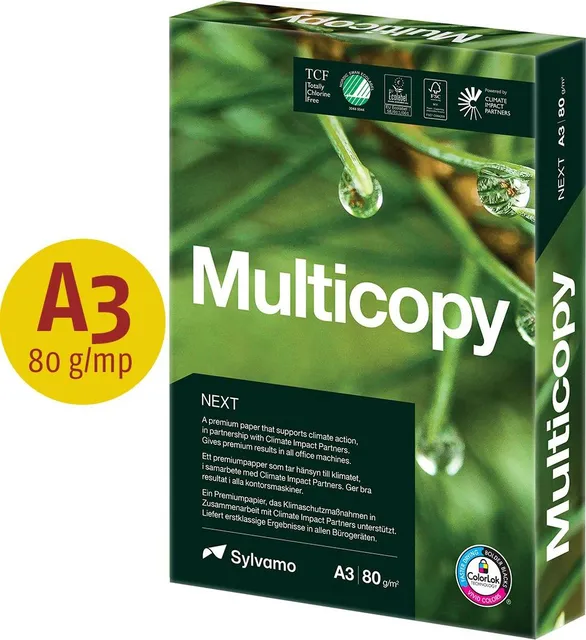 Hartie copiator Multicopy Next, A3, 80 g/mp