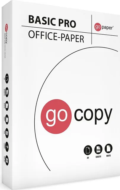 Hartie copiator GO COPY Basic, A4, 70 g/mp, 500 coli/top, 5 topuri/cutie