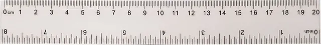 Rigla plastic, 20 cm