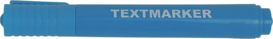 Textmarker, corp rotund, varf 1-5 mm, albastru