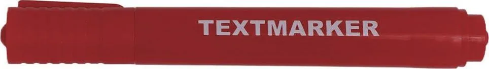 Textmarker, corp rotund, varf 1-5 mm, rosu