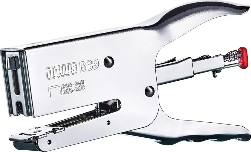 Capsator Novus B39, metalic, tip cleste, 50 coli, cromat