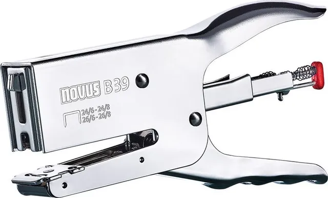Capsator Novus B39, metalic, tip cleste, 50 coli, cromat