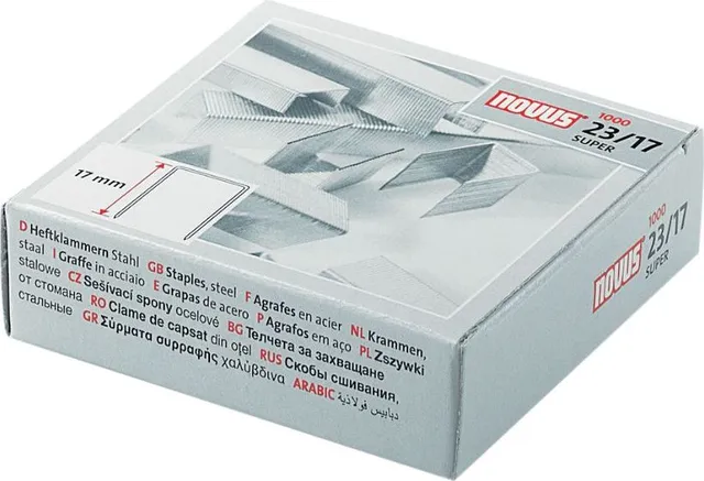Capse Novus 23/17 Super, 17 mm, 1000 bucati/cutie