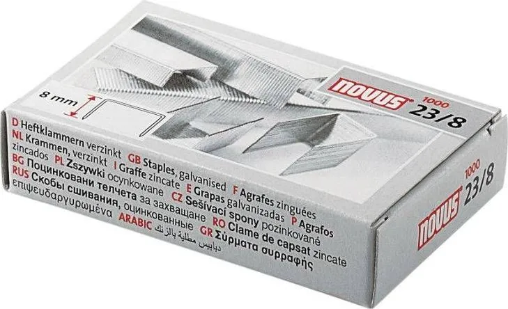 Capse Novus 23/8, 8 mm, 1000 bucati/cutie