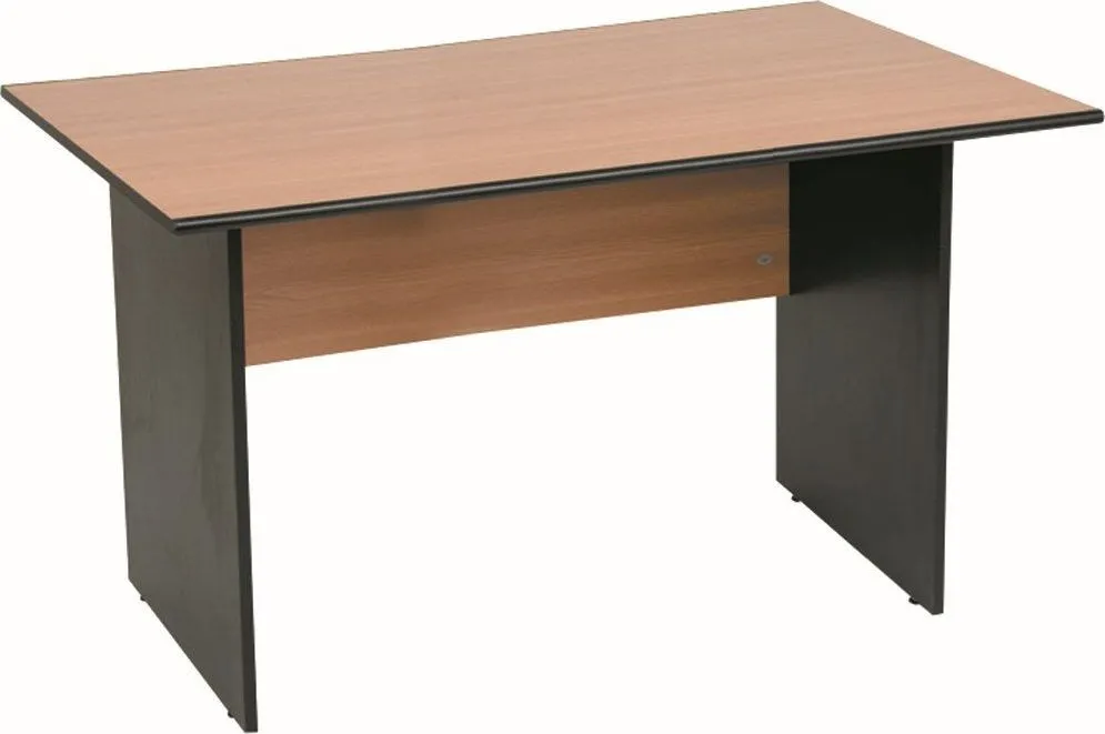 Birou Office Line, PAL, stejar/negru, 160x80x75 cm
