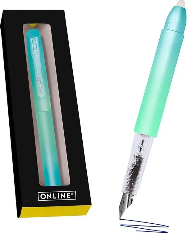 Stilou Online MagicXX, cerneala termosensibila, design turcoaz