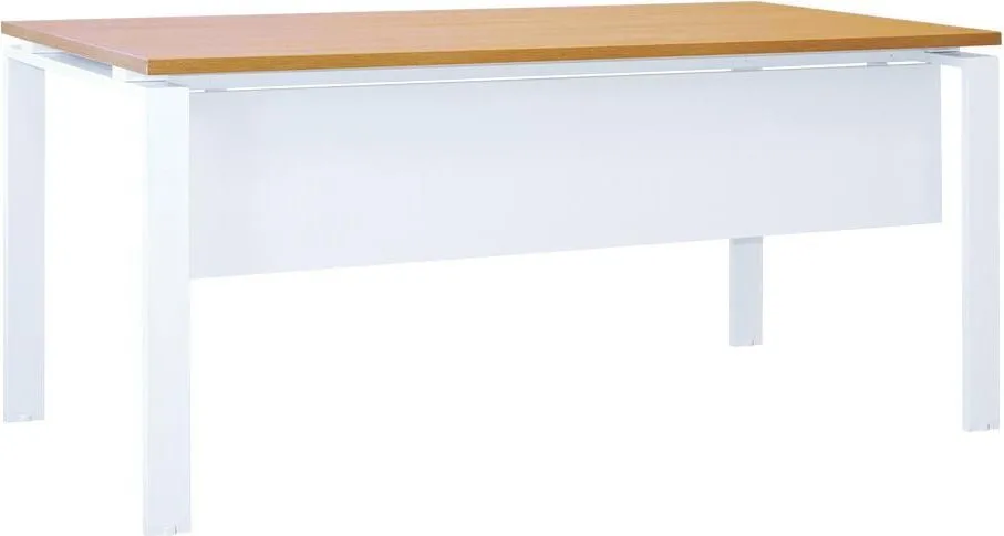 Birou operational Managerial Line, stejar Ferrara/alb, 160x80x75 cm