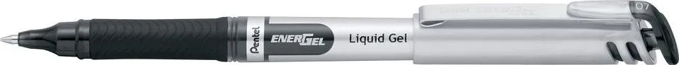 Roller cu gel, Pentel, Energel, 0.7 mm, plastic, negru (PE101100buc)
