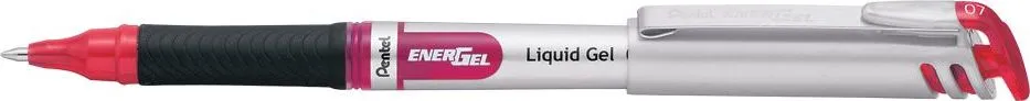 Roller cu gel, Pentel, Energel, 0.7 mm, plastic, rosu (PE101101buc)