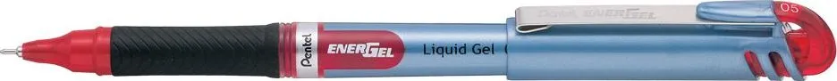 Roller cu gel, Pentel, Energel, 0.5 mm, plastic, rosu (PE101111buc)
