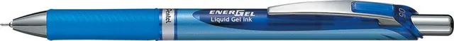 Roller cu gel, Pentel, Energel, 0.5 mm, plastic, albastru (PE101212buc)