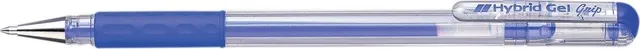 Roller cu gel, Pentel, Hybrid GelGrip, 0.6 mm, plastic, albastru