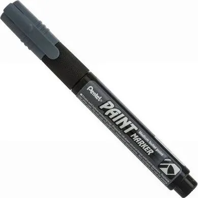 Marker permanent Pentel Paint Marker MMP20, 4 mm cu vopsea gri