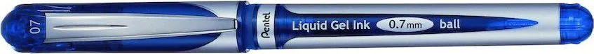 Roller cu gel Pentel EnerGel Xm Medium, 0.7 mm, fara mecanism, albastru