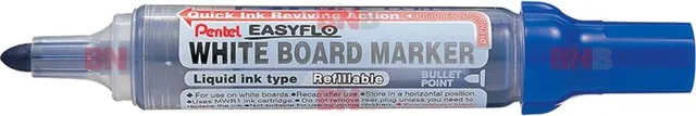 Marker pentru tabla Pentel Easyflo, varf rotund 6 mm, rosu