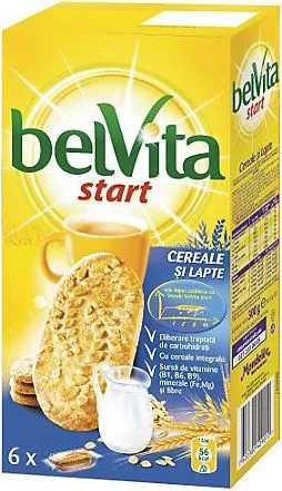 Biscuiti Belvita Start Cereale & Lapte, 300 g