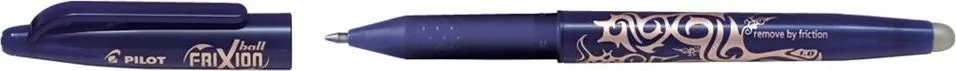 Roller cu gel Pilot Frixion Ball, fara mecanism, 1 mm, albastru