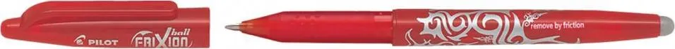 Roller cu gel Pilot Frixion Ball, fara mecanism, 0.7 mm, rosu