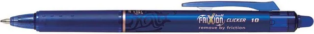 Roller cu gel Pilot Frixion Clicker, cu mecanism, 1 mm, albastru