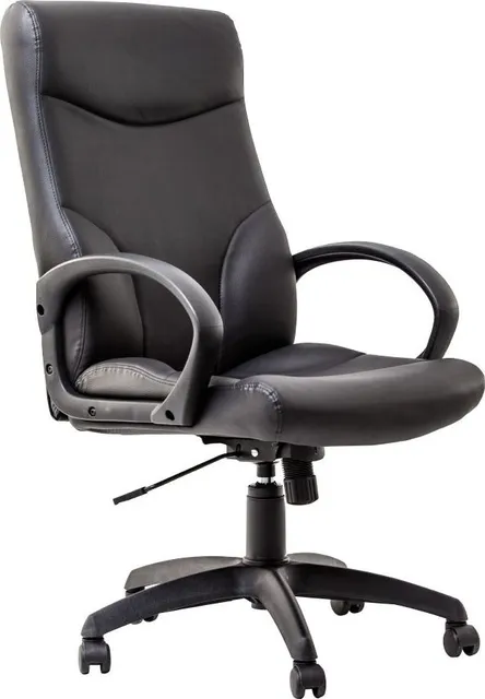 Scaun directorial, Stilo Eco, piele ecologica, negru