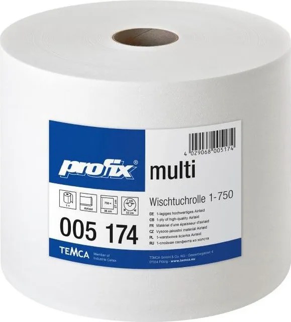 Laveta profesionala Profix multi, 27 x 38 cm, 750 portii/rola