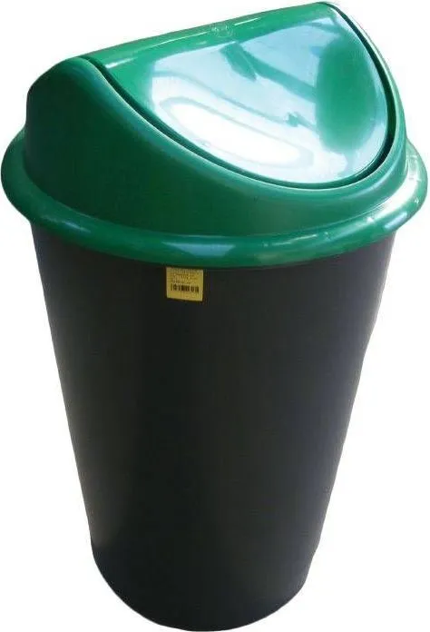 Cos Flip-Flap pentru colectare selectiva a deseurilor, 60 l, verde