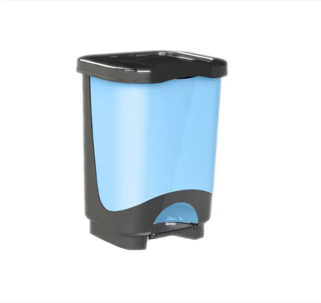 Cos gunoi cu pedala, 28L, albastru